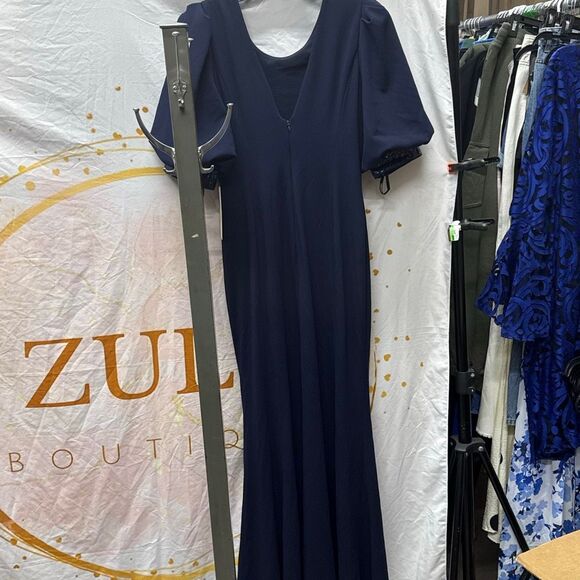 Calvin Klein Sequined Puff-Sleeve Gown Size 12 - Picture 2 of 3